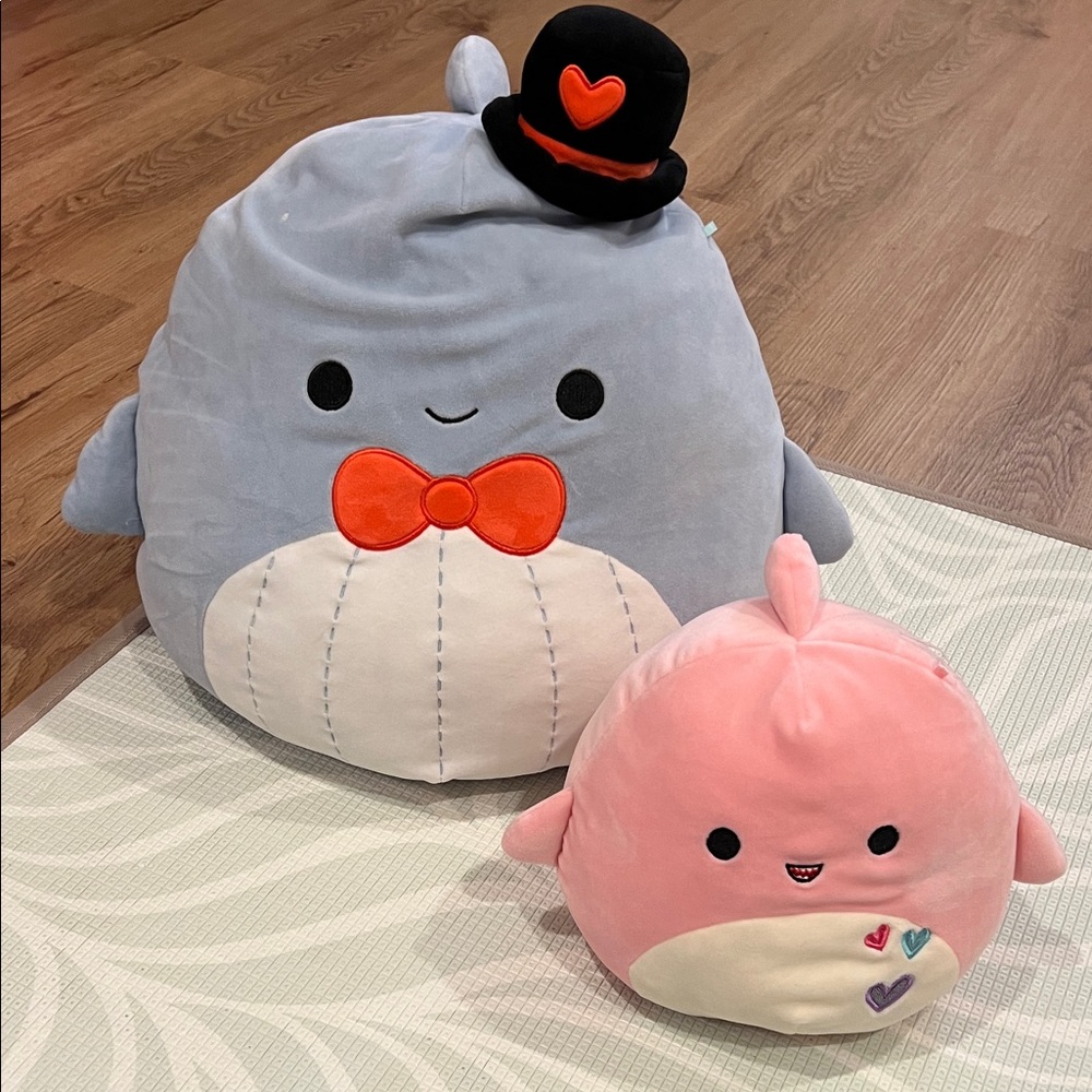 Squishmallows Blue and Pink Stuffed Animals